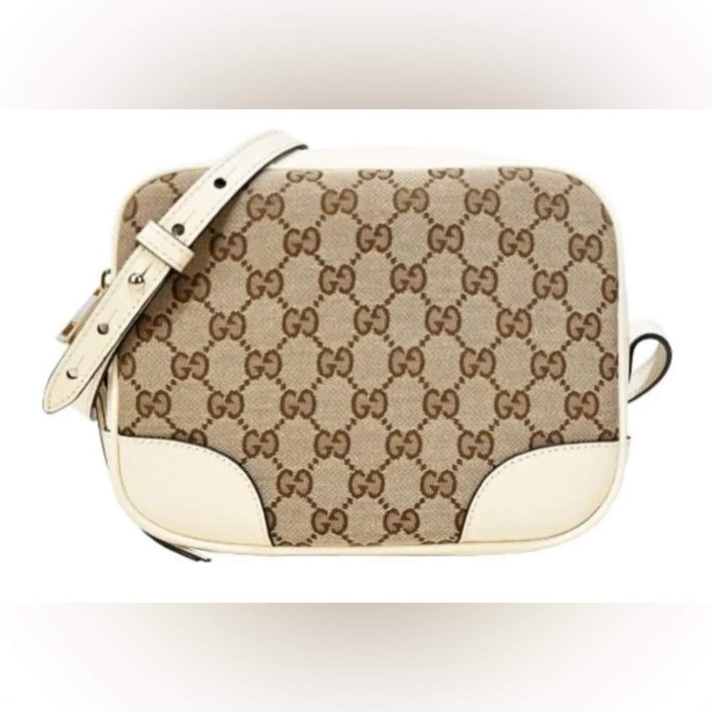 Gucci Bree GG Monogram White Crossbody Bag
